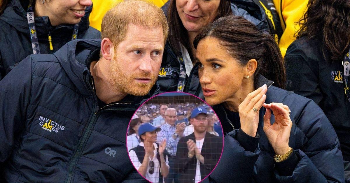 meghan markle prince harry dodgers world series