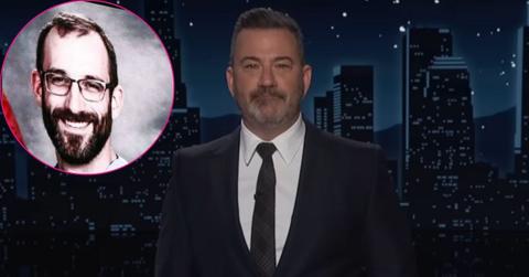 composite photo of jimmy kimmel and alex pretti