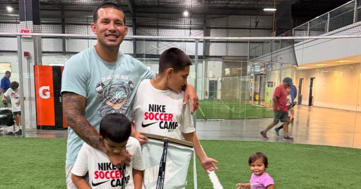 Photo of Javi Marroquin, Lauren Comeau And Children
