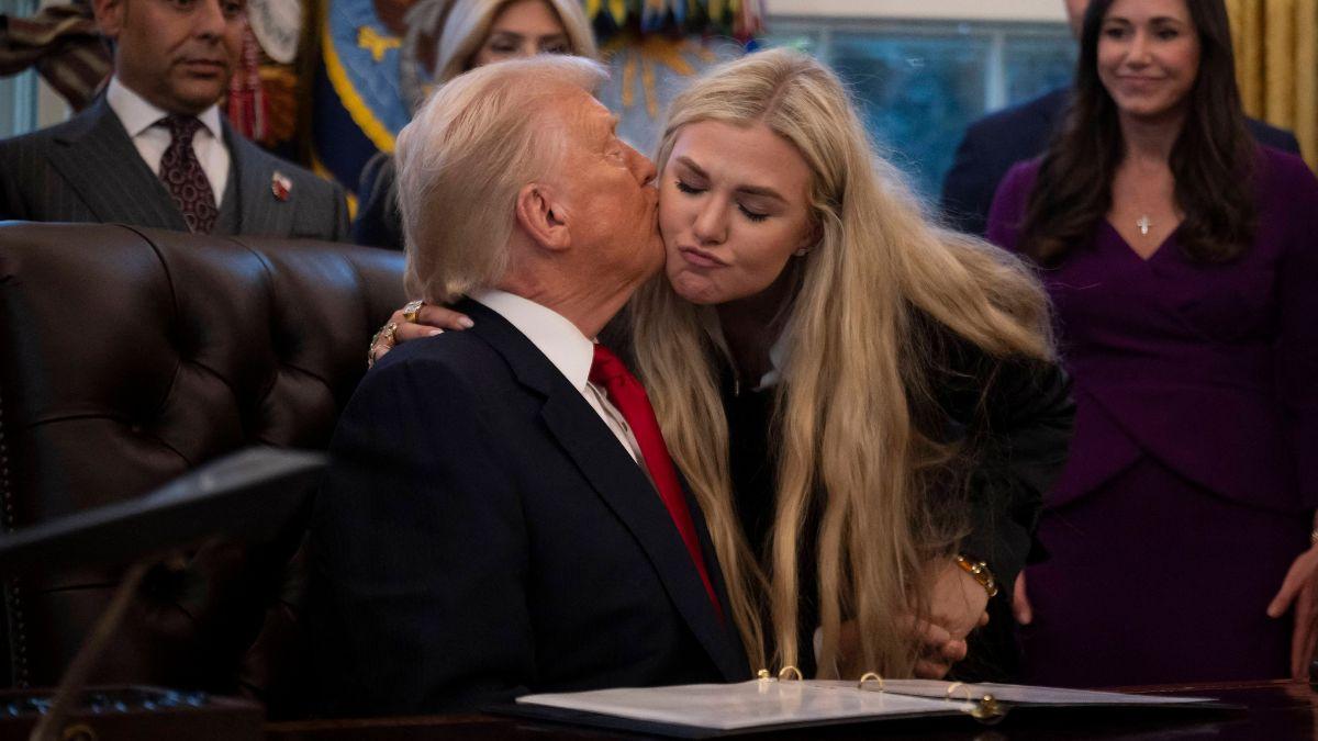 image of Erika Kirk has become chummy with the president since her husband, Charlie, was assassinated last September.