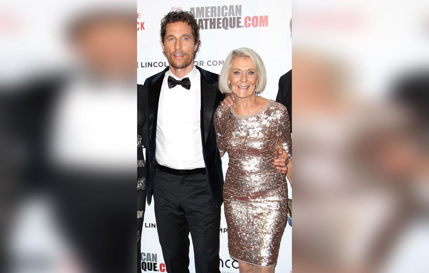 Matthew McConaughey And Mother On Red Carpet