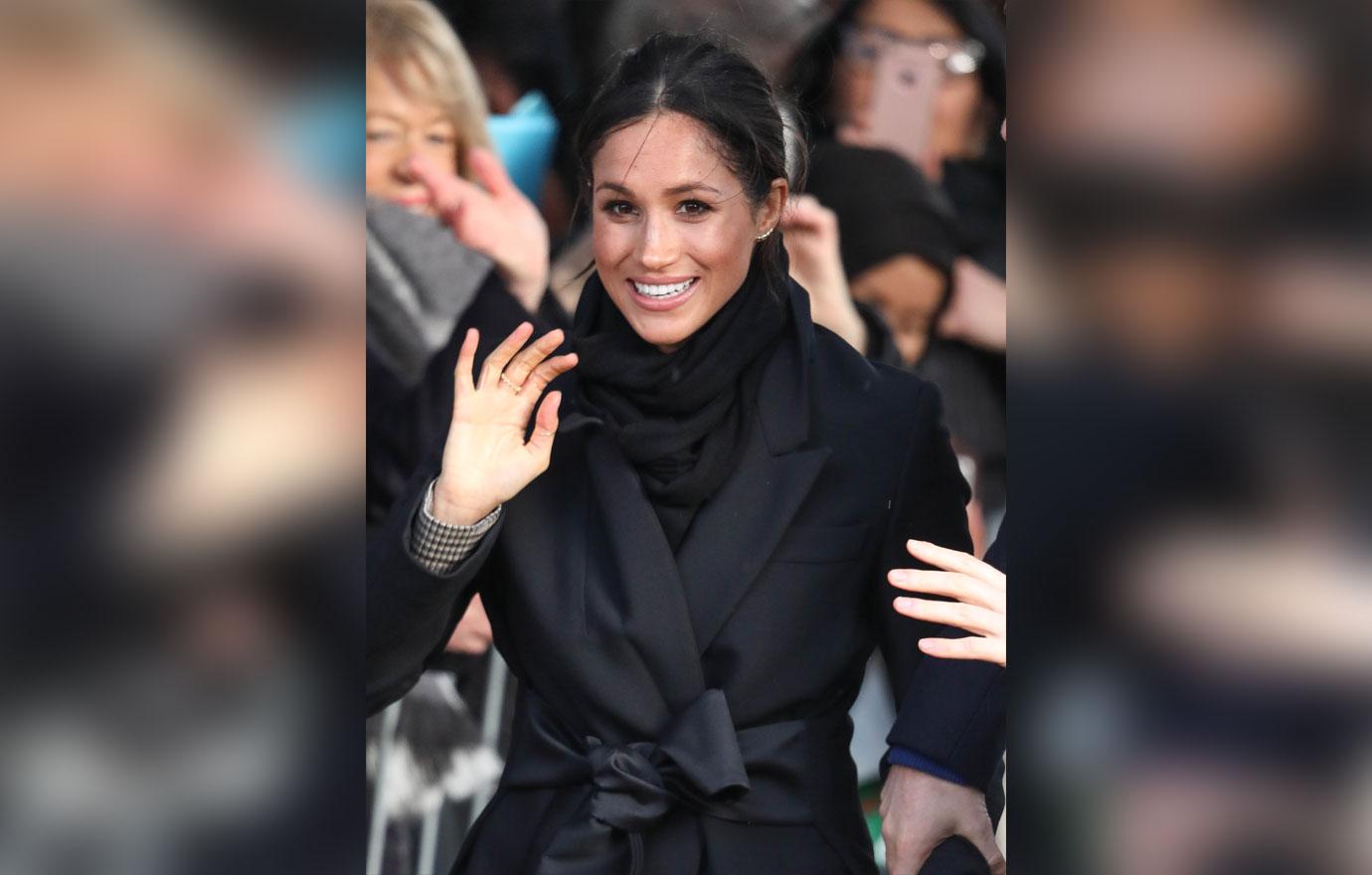 Prince Harry and Meghan Markle at Cardiff Castle