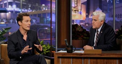 Matthew McConaughey and Jay Leno