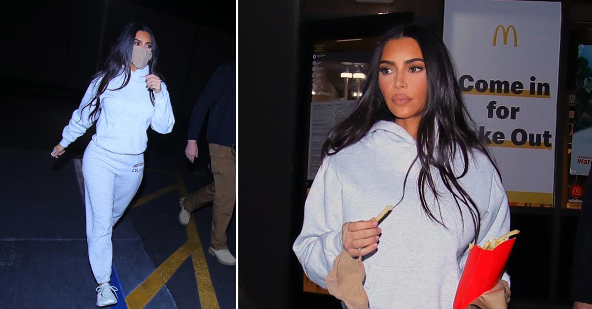 Kim Kardashian has a late McDonald's run after leaving Skims