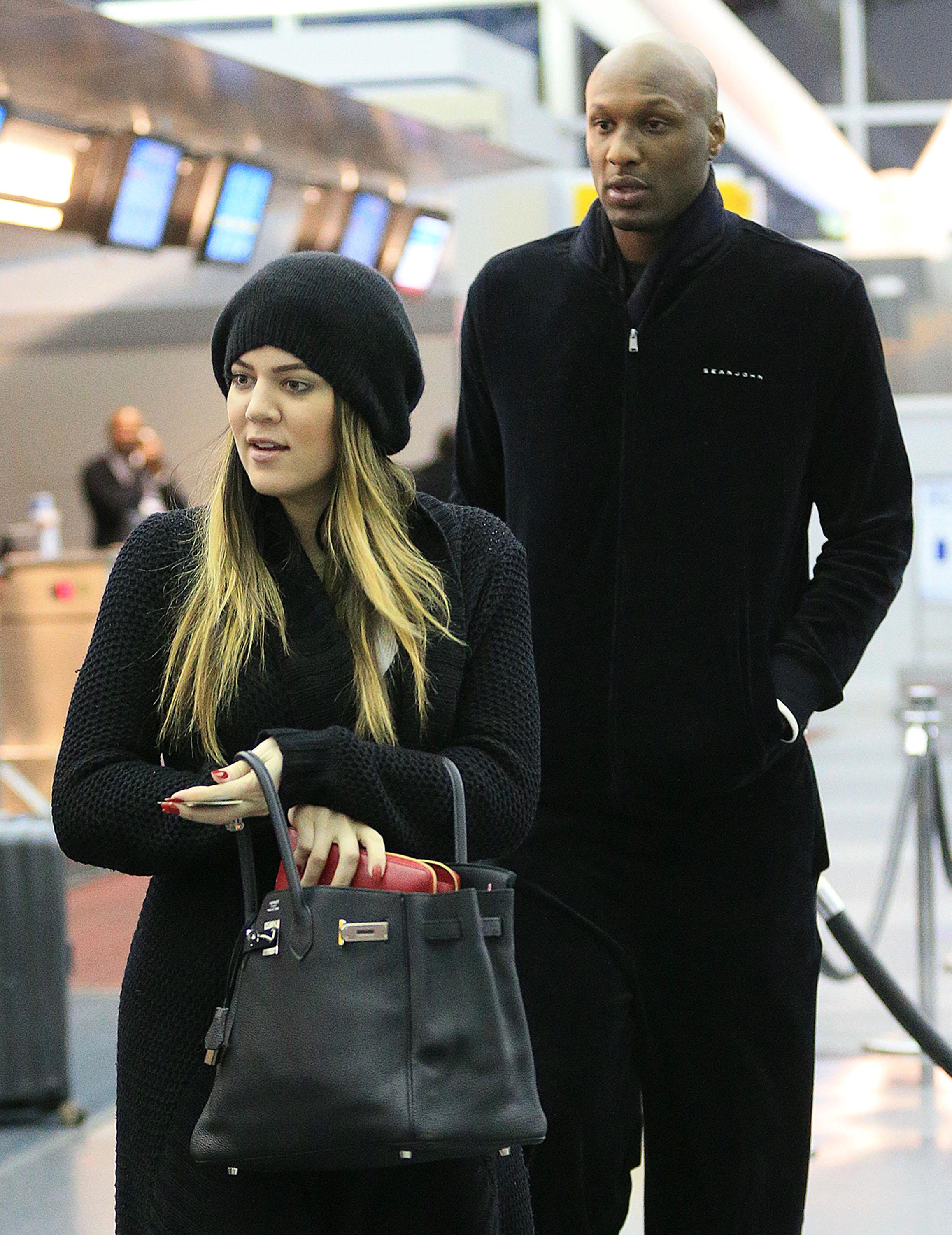 Khloe Kardashian and Lamar Odom depart NYC after Lamar&#8217;s custody hearing with his ex Liz Morales at NY Supreme Court