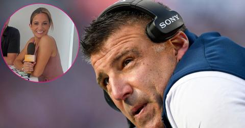 photo of Mike Vrabel and The Athletic reporter Dianna Russini.