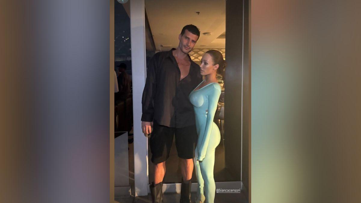 Image of Bianca Censori attended husband Kanye West's concert.