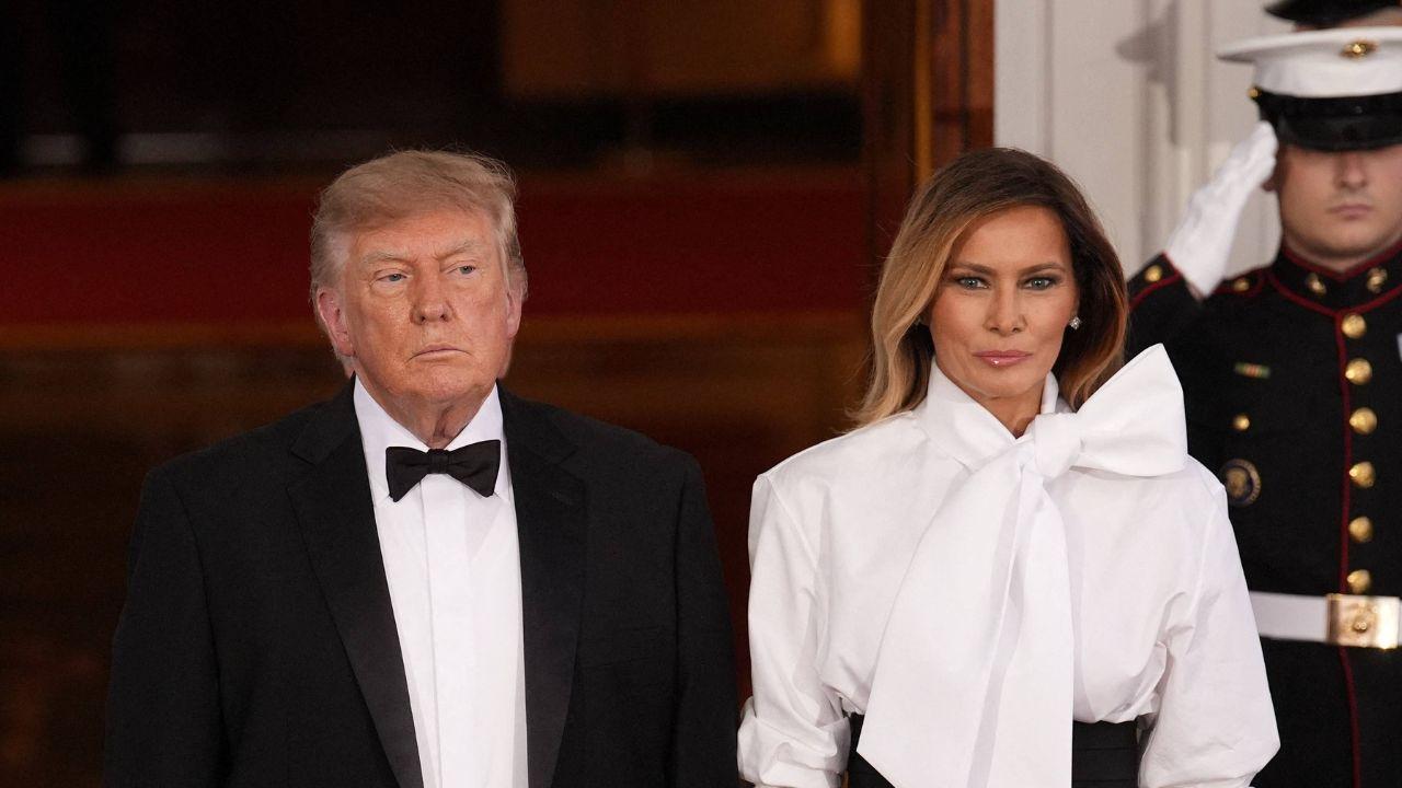 Photo of Donald Trump and Melania Trump.