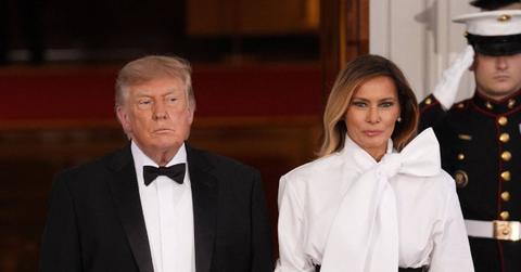 Photo of Donald Trump and Melania Trump.