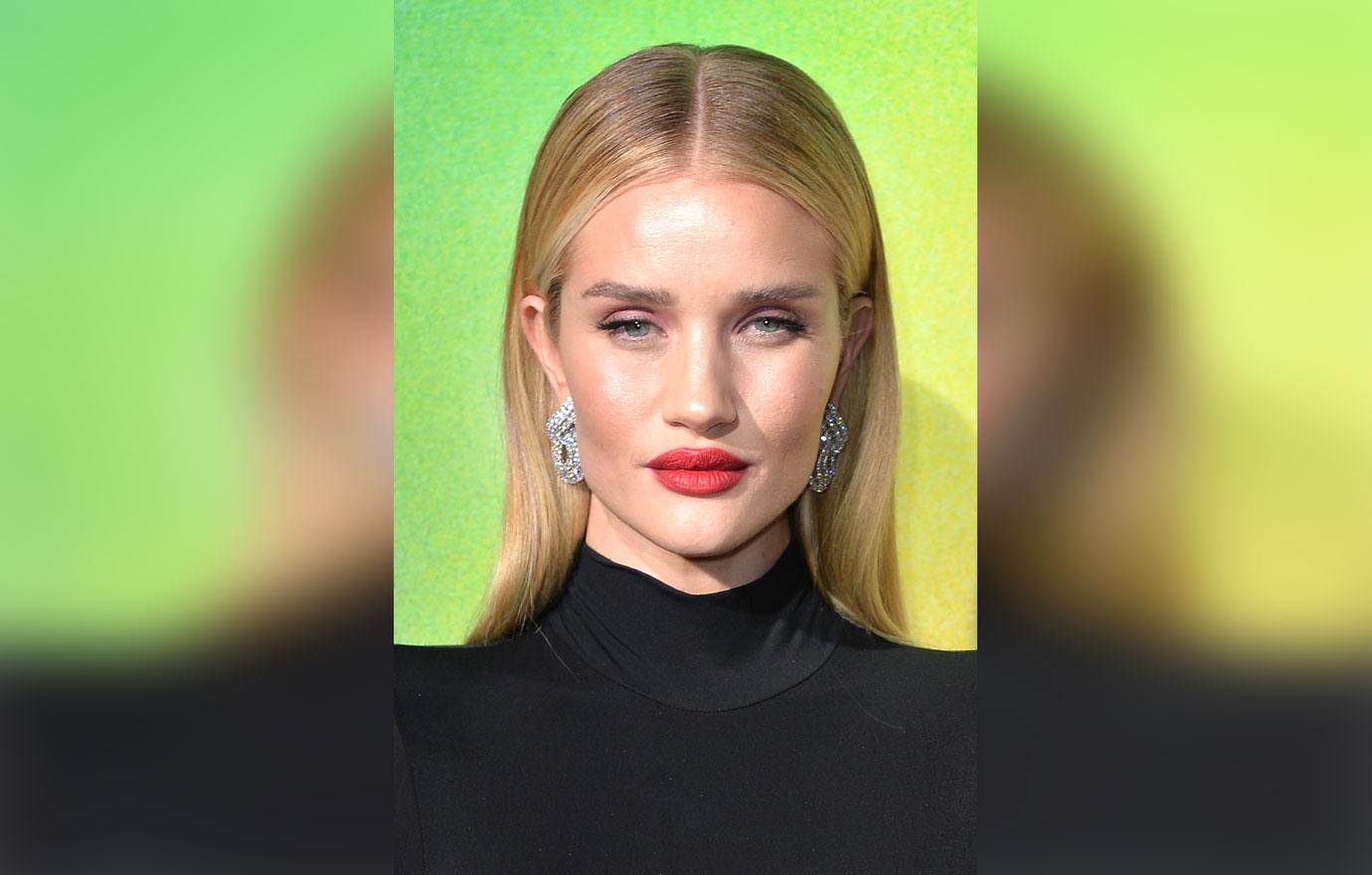 Rosie Huntington-Whiteley WIth Her Hair Slicked Back