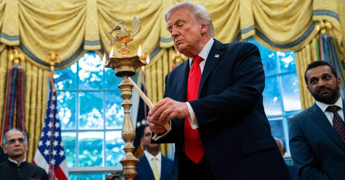 Image of Donald Trump called JFK Jr. a 'handsome guy.'