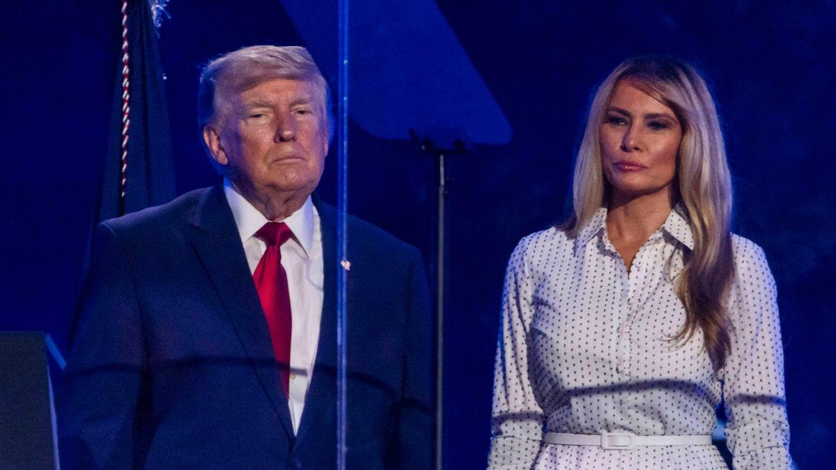 Photo of Donald Trump and Melania Trump.