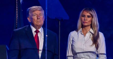 Photo of Donald Trump and Melania Trump.