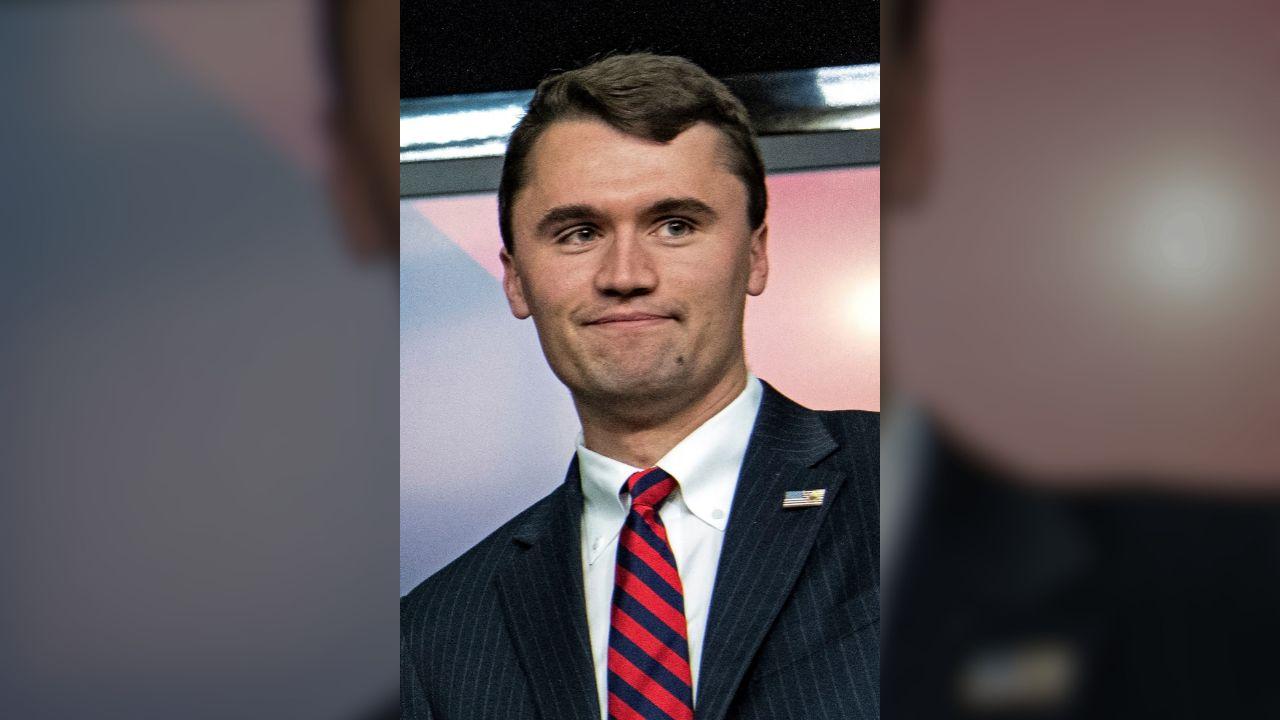 Image of Charlie Kirk was fatally shot during an outdoor event at Utah Valley University in September 2025.