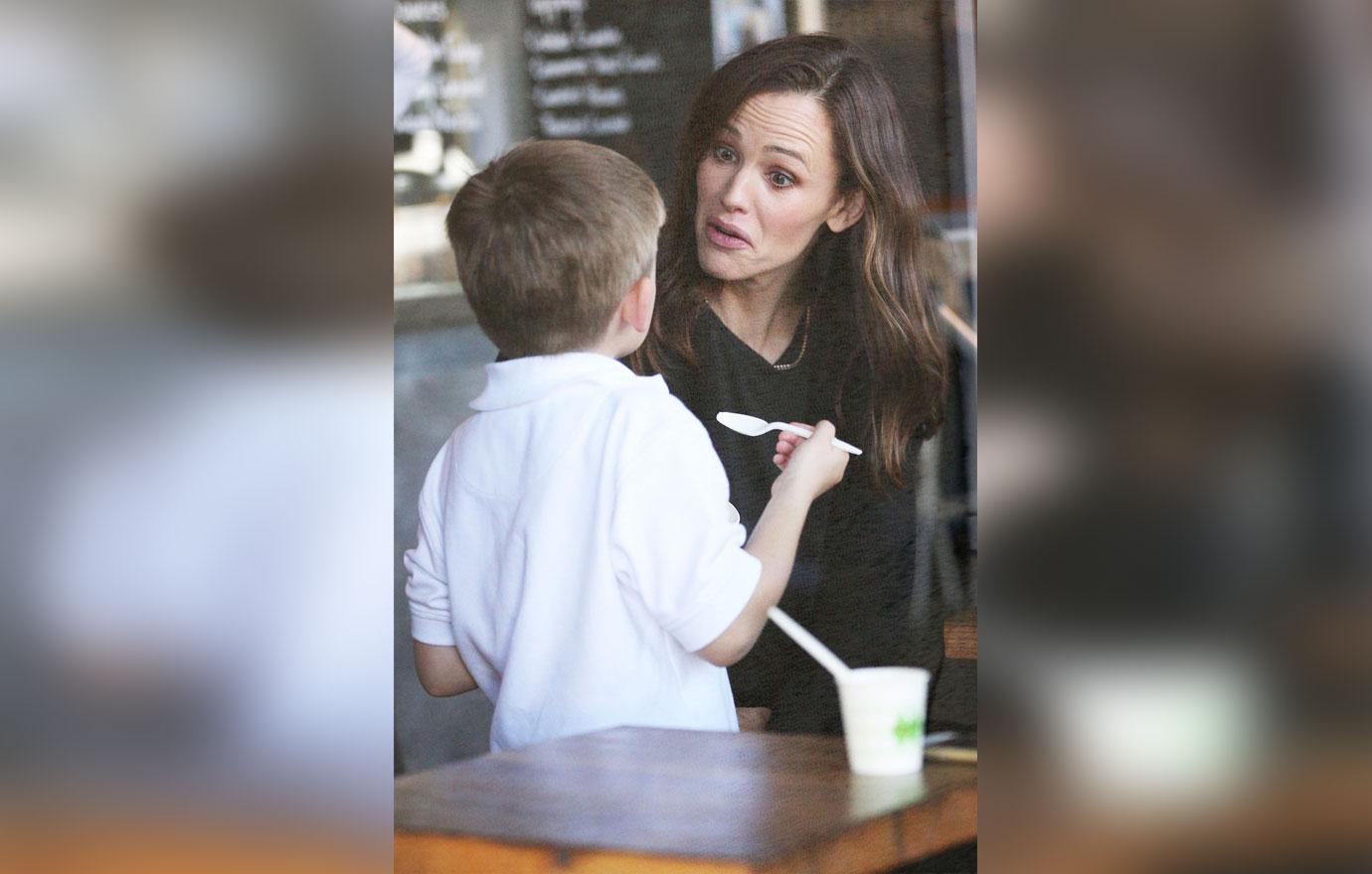 Jennifer Garner takes son Samuel out for some afternoon ice cream