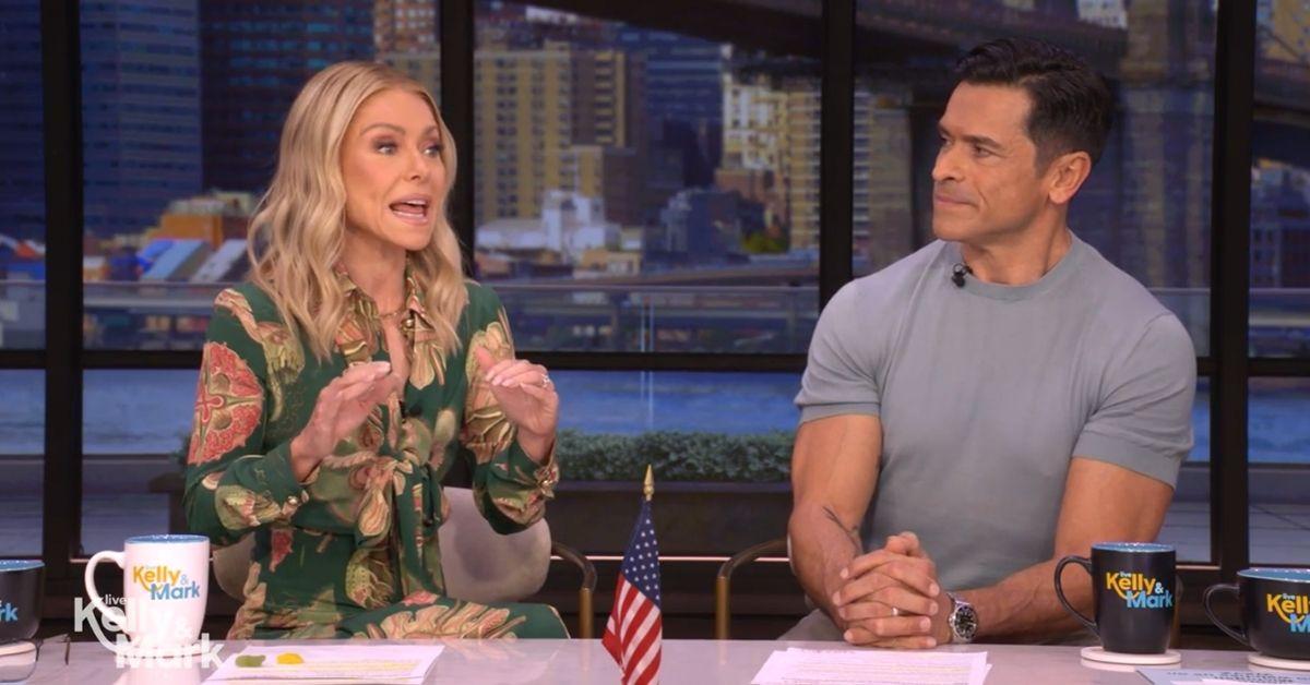 image of Kelly Ripa suggested Mark Consuelos could be the next James Bond.