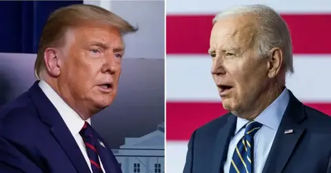 donald trump attacks joe biden campaign as dumsterfire pp