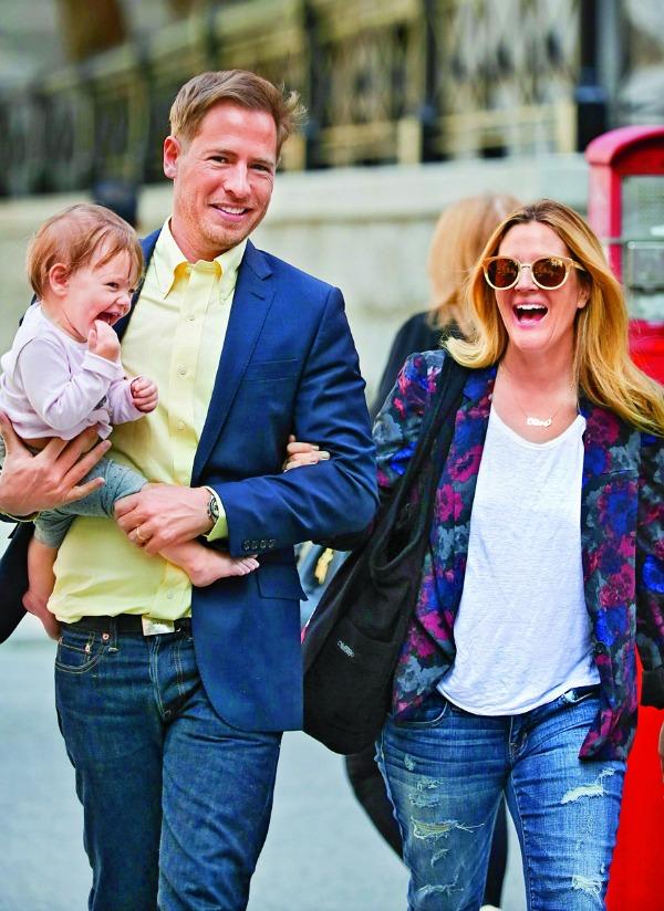 Drew Barrymore and her family