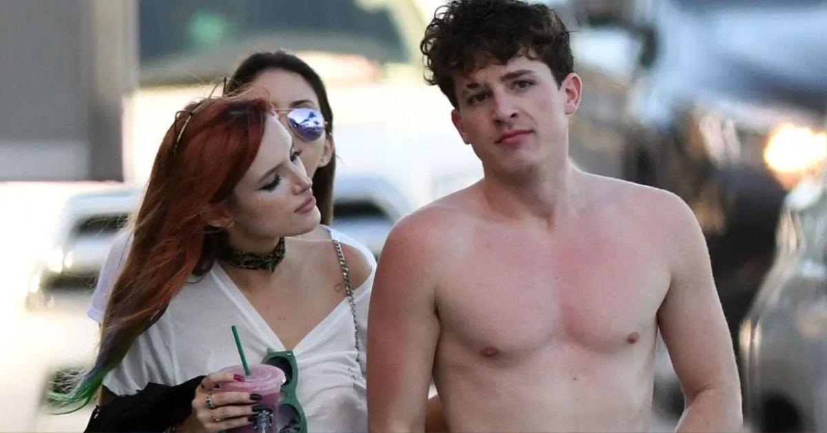 bella thorne flaunts cleavage in tiny yellow top photo