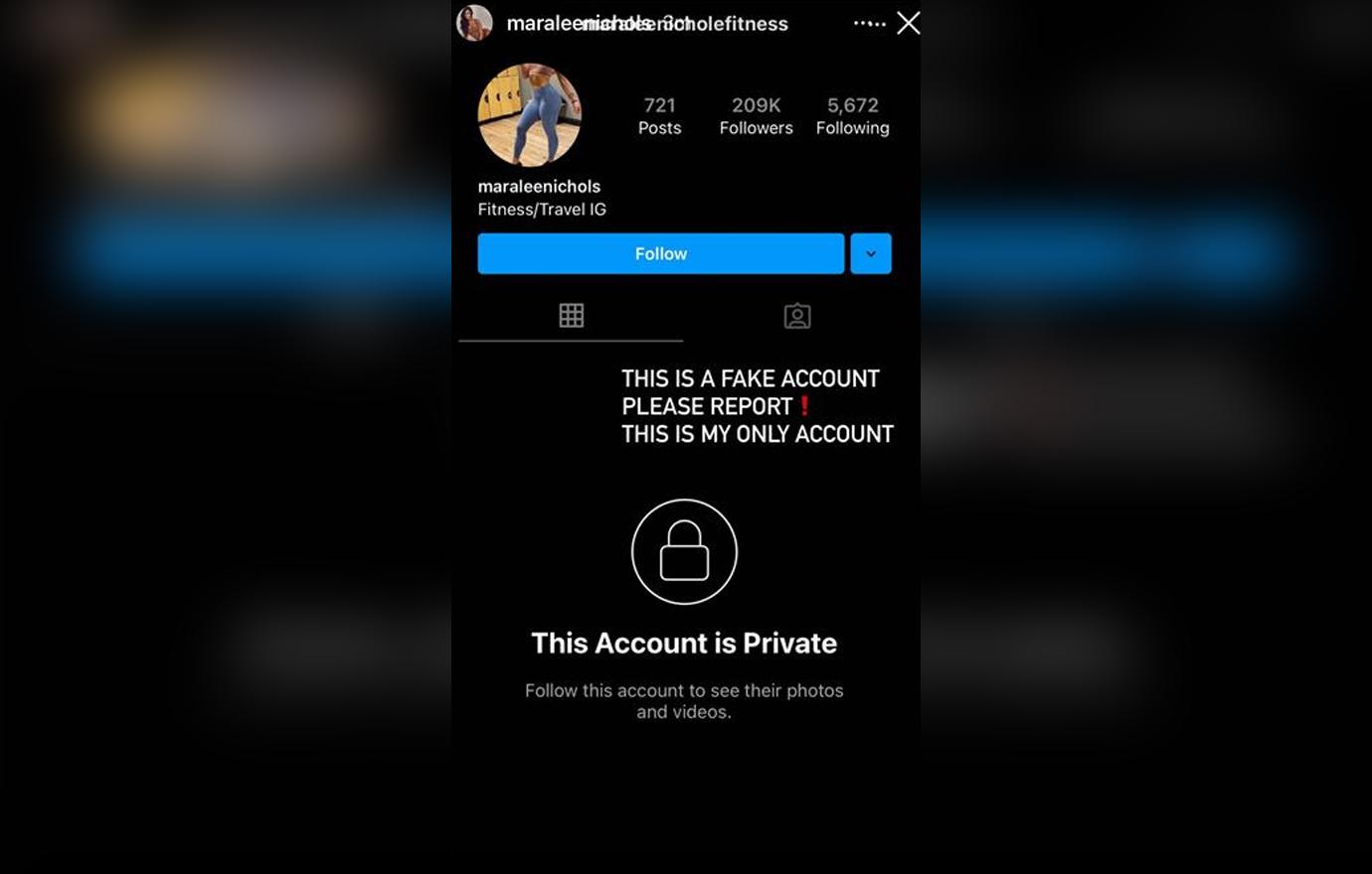 maralee nichols hits back fake accounts tristan thompson drama