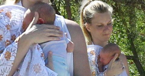 Heather Morris Cuddles Son Owen Bartlett
