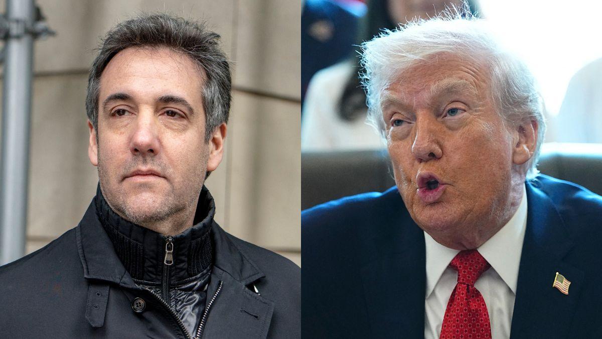 image of Michael Cohen accused New York prosecutors of pressuring him to testify against Donald Trump.