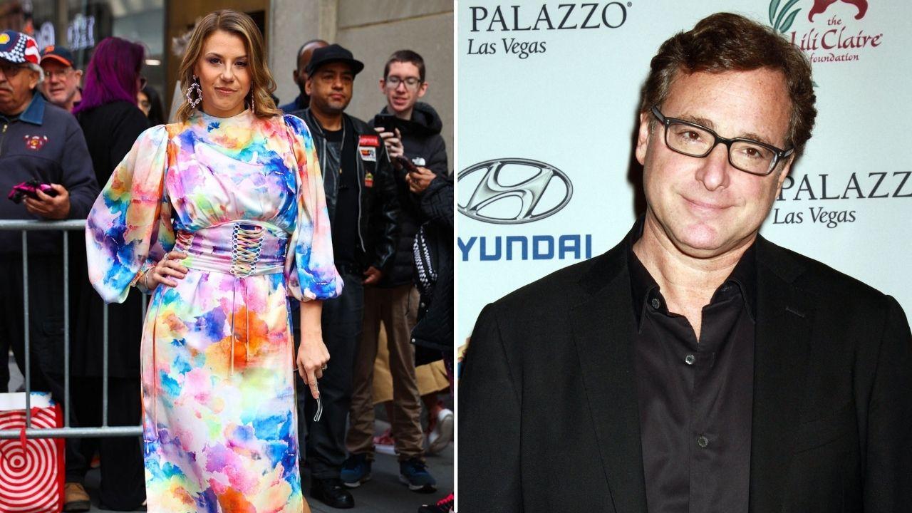 Split photo of Jodie Sweetin and Bob Saget
