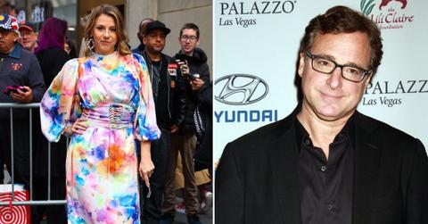 Split photo of Jodie Sweetin and Bob Saget