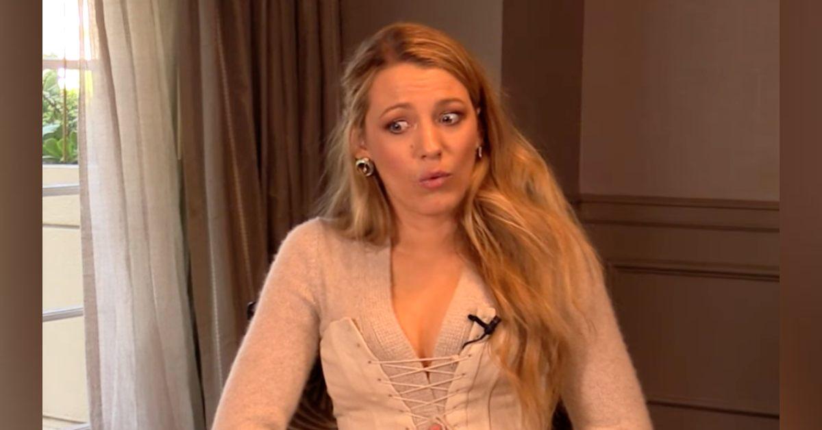 Screenshot of Blake Lively in a 2017 interview