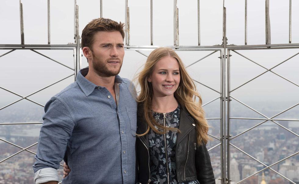 Scott Eastwood and Britt Robertson Visit The Empire State Building