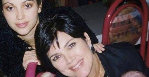 Kim kardashian throwback pic kris jenner