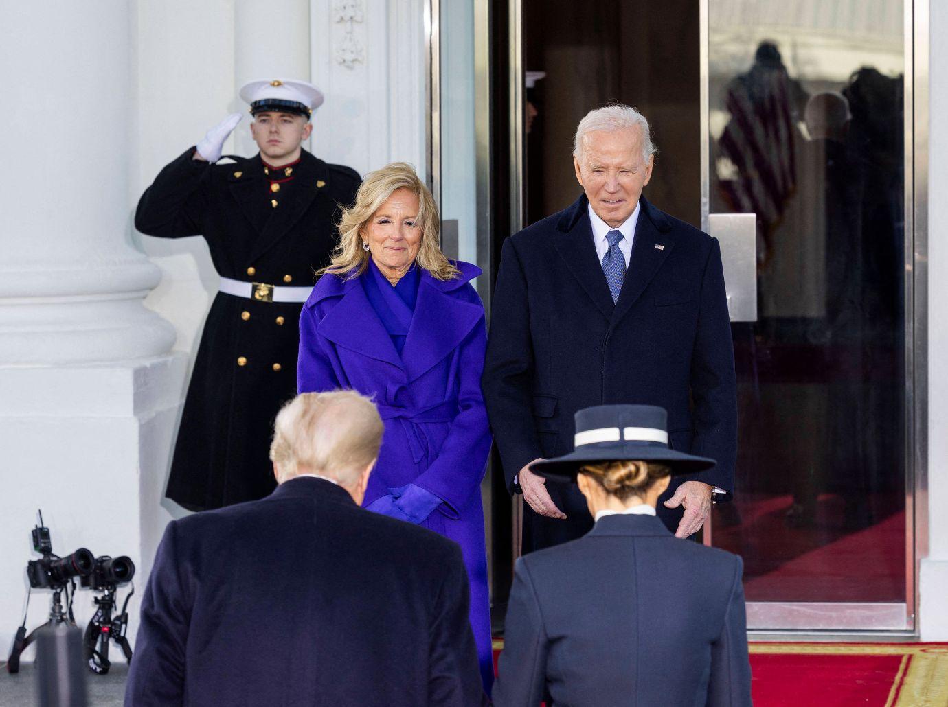 Photo of Jill Biden, Joe Biden, Donald Trump and Melania Trump