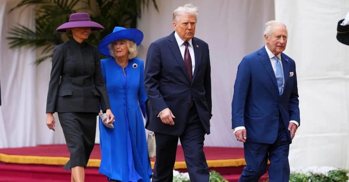 Photo of Donald and Melania Trump stayed at the monarchy's Windsor Castle in September.