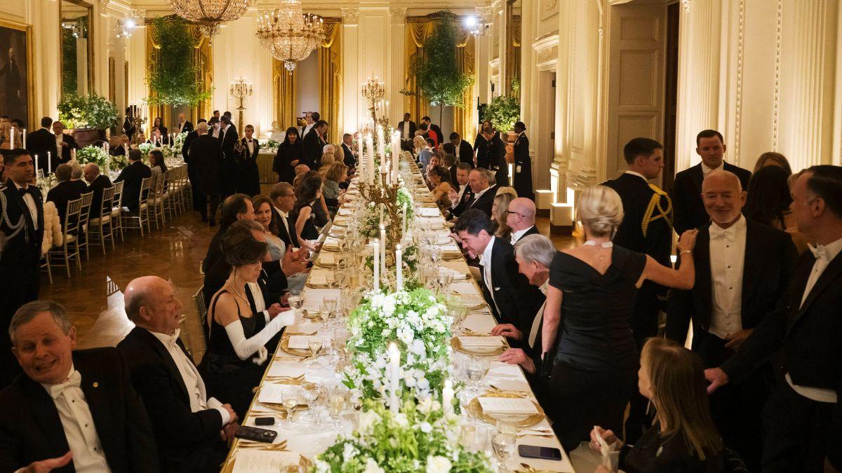 Image of The White House's state dinner for King Charles had a wide-ranging guest list.