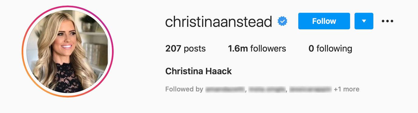 christina anstead ig followers