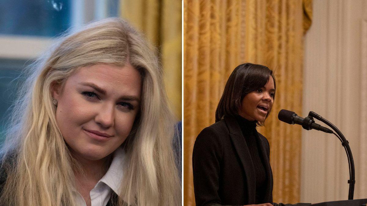 split of Erika Kirk, Candace Owens. 