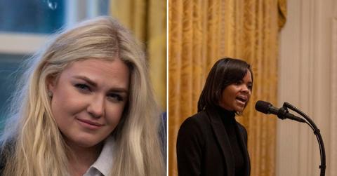 split of Erika Kirk, Candace Owens.