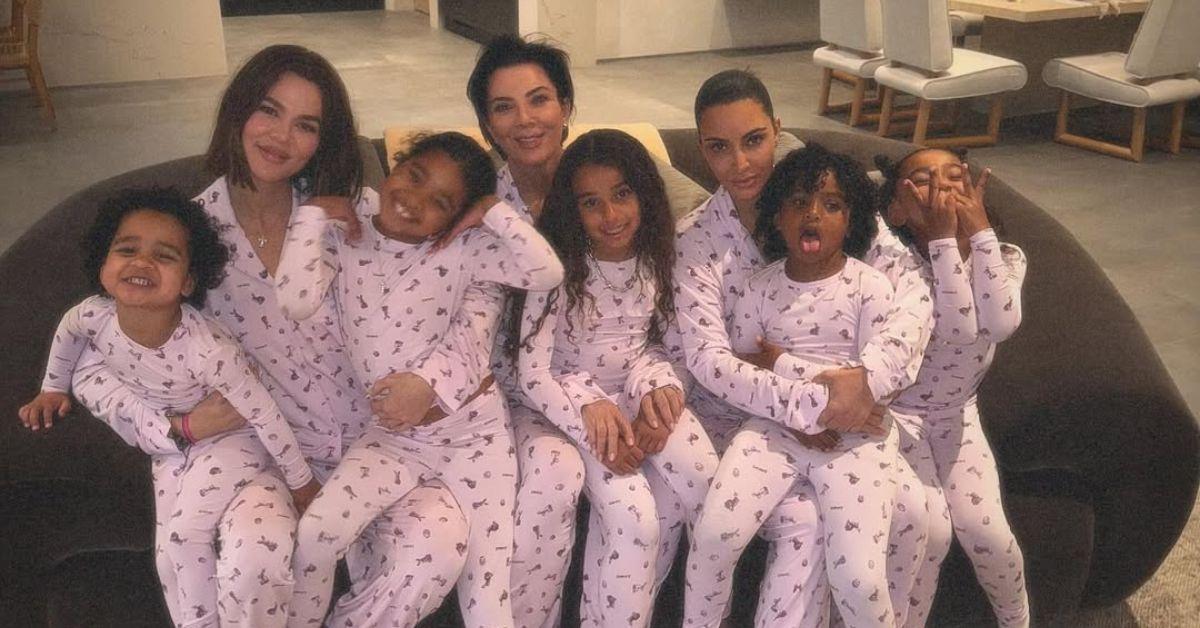 Photo of Tatum Thompson, Khloe Kardashian, True Thompson, Kris Jenner, Dream Kardashian, Kim Kardashian, Psalm and Chicago West