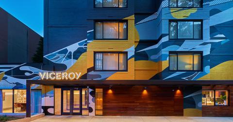 viceroy exterior at night