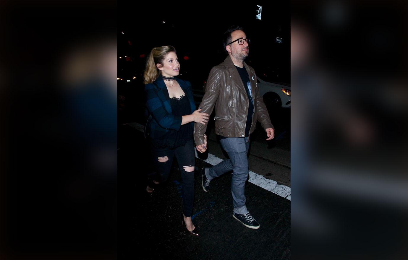 *EXCLUSIVE* Danielle Fishel enjoys a night out in Hollywood with a new boyfriend