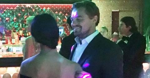 *EXCLUSIVE* Leonardo DiCaprio gets flirty during his Foundation Gala