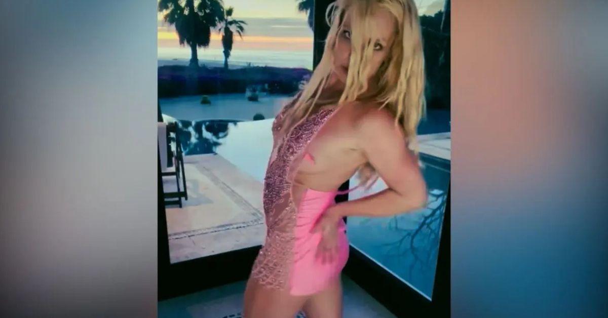 image of Britney Spears claimed her 'friend' put the cigarette in her mouth and lit it for her.