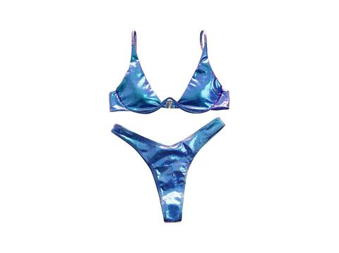 kim kardashian skims metallic swimwear bikini trend shop