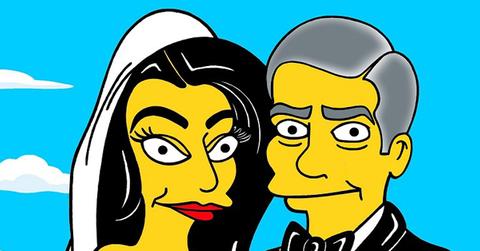 George clooney amal alamuddin simpsons