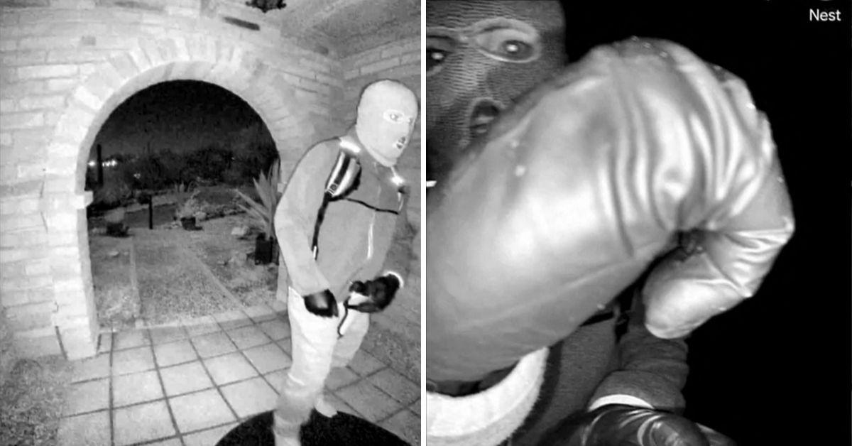 image of Police found a black glove near her property.