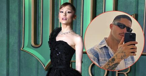 Split photo of Ariana Grande and Ricky Alvarez