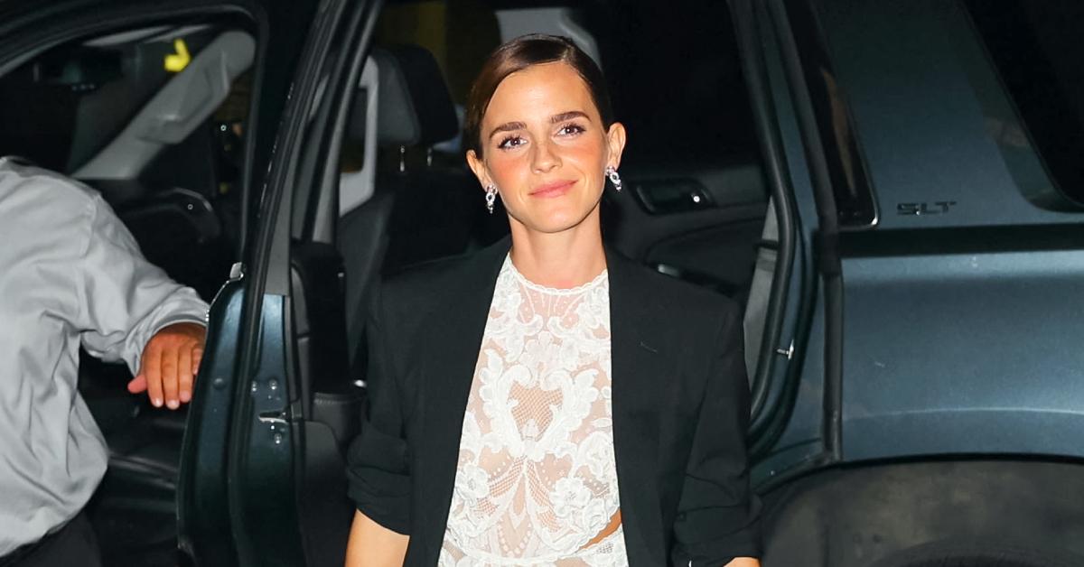 Emma Watson Switches It Up In Racy Bra Top And See-Through Skirt