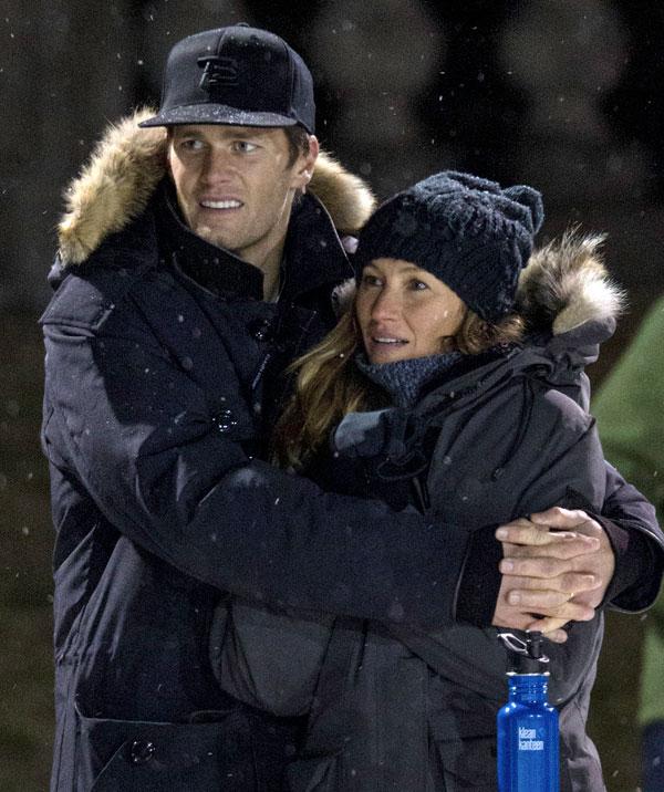 Gisele tom brady pda kissing divorce hockey 06