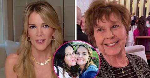 composite photo of megyn kelly, nancy guthrie and savannah guthrie with sister annie guthrie