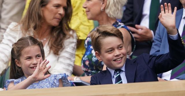 prince george princess charlotte wimbledon photos